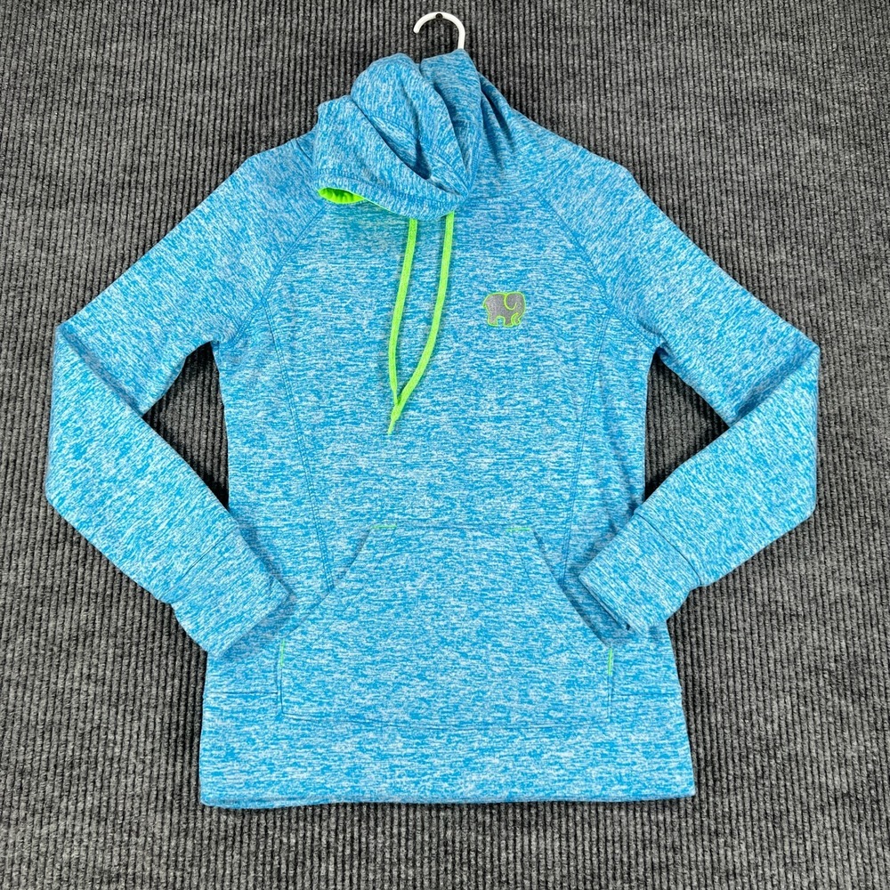 Ivory Ella Hoodie Sweatshirt Womens Small Blue Long Sleeve Casual Active